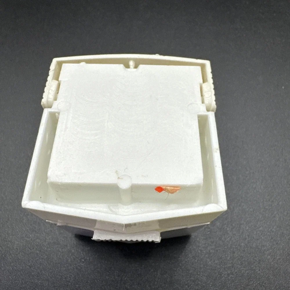 Vintage Art Deco‎ MCM White Celluloid Plastic Ring Box Presentation Box